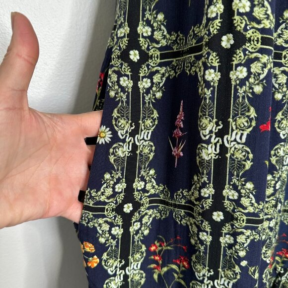 Agua Bendita Target Sundress 2XL Blue Botanical Floral - Picture 10 of 12